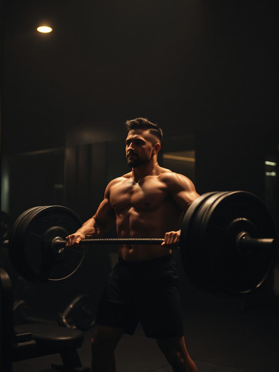 Barbell strength training